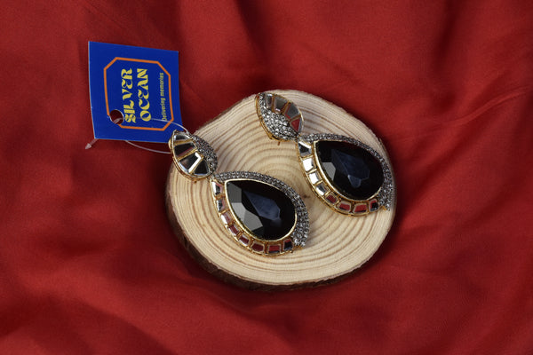 Bold Black Earrings