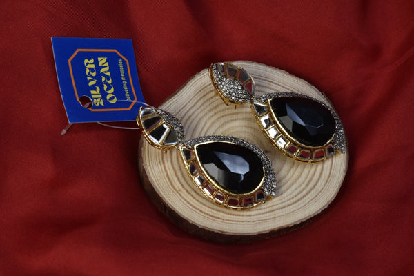 Bold Black Earrings