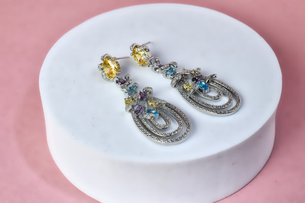 Sapphire Sunset Earrings