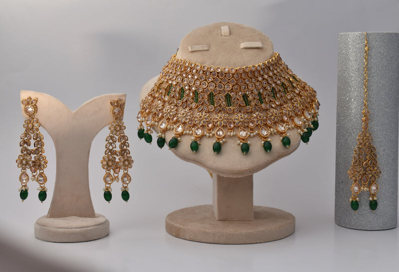 Deep Kundan Bridal Set