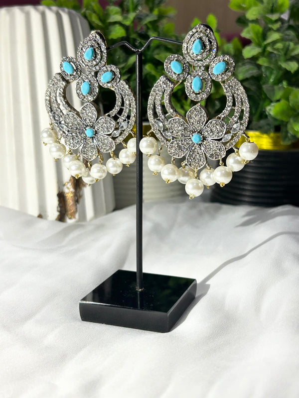 Sakura Blue Dangles