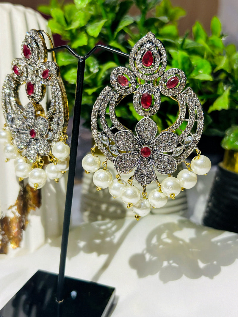 Sakura Red Dangles