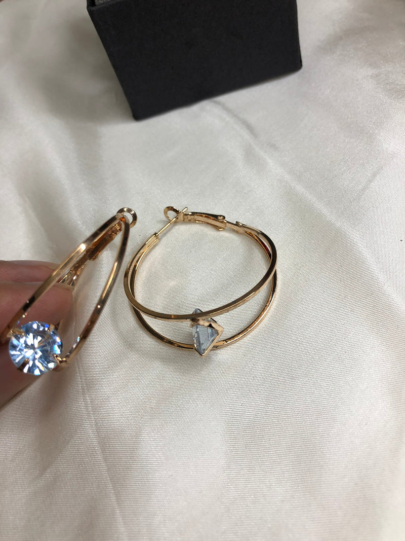 Diamond Cut Hoop