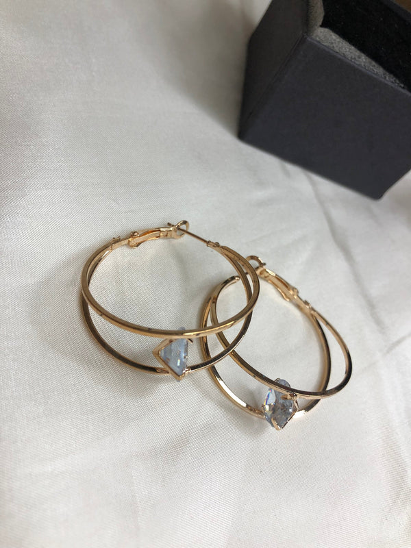 Diamond Cut Hoop